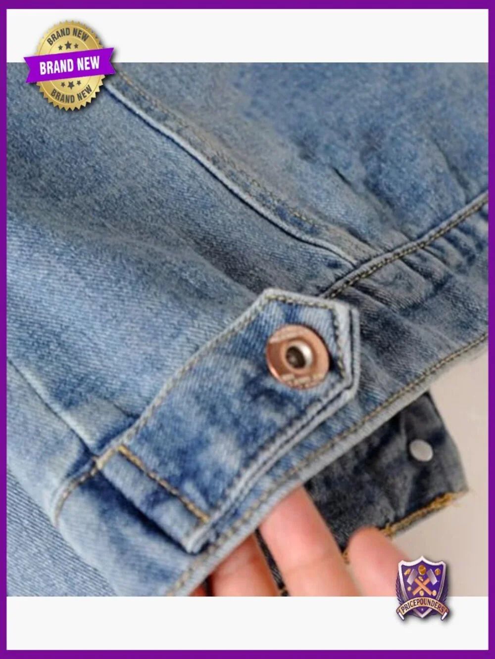 Vintage Button Down Long Sleeve Denim Jean Jacket